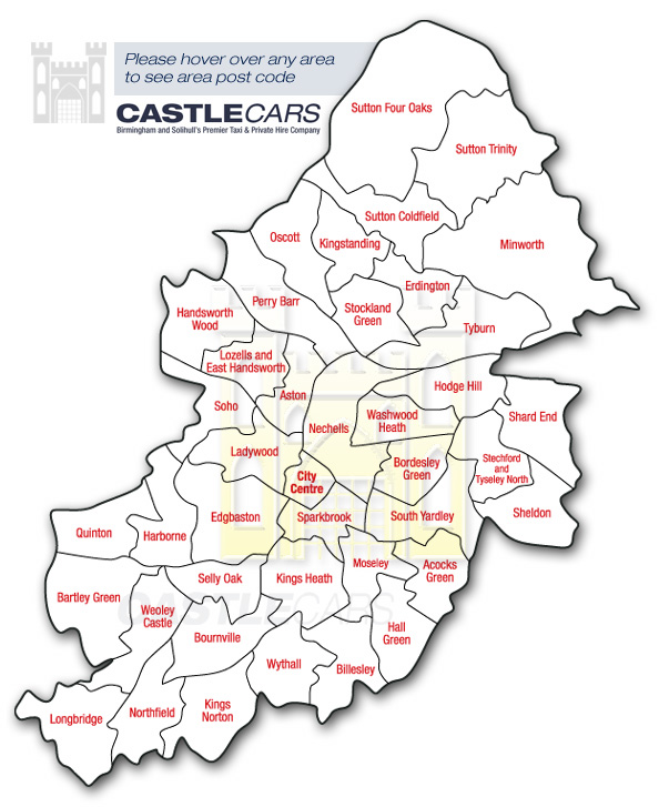 Castle Cars Area Map